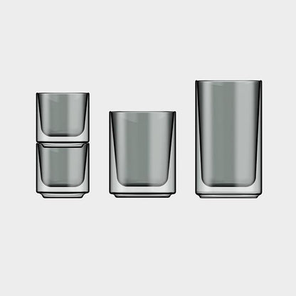 Terra Kaffe Fog Mezzo 8 oz Double-Walled Coffee Glass – Borosilicate Thermal - Image 4