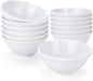 Mini Dipping Bowls Set, Soy Sauce Dishes 4.5 Oz 3.5 Inch Mini Bowls Set,Unbreakable Melamine Plastic Bowls for BBQ Sauce, Seasoning Condiments Appetizer, White,12 Pack