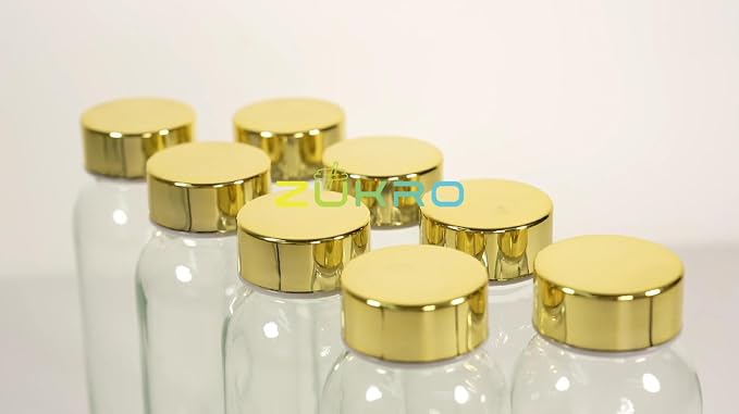 Zukro 10.5 oz Glass Juice Bottles - Image 7