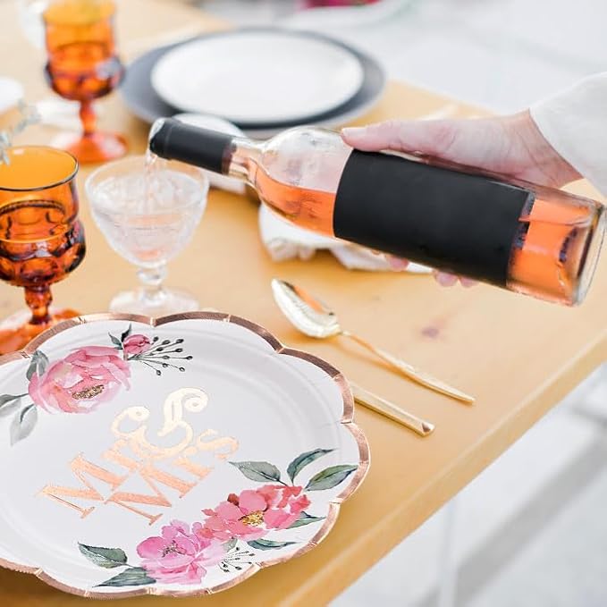 WRAPAHOLIC 25Pcs Wedding Paper Plates - Image 4