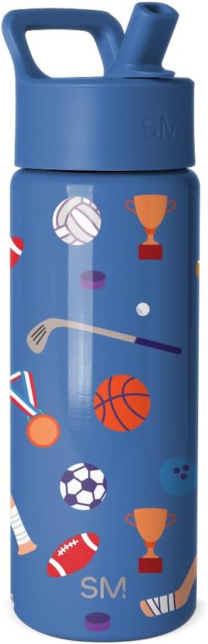 Simple Modern Kids Water Bottle & Toddler Cup | 18oz | Sports | Insulated by Unknown