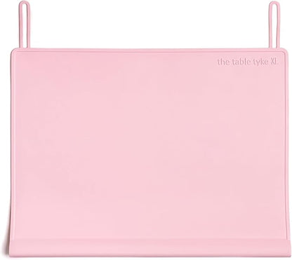 The Table Tyke Table Tyke Placemat XL Silicone Baby Placemat with Teething Edge Bumper - Waterproof Toddler Table Mat for Eating, BPA Free, Dishwasher Safe (Pink)