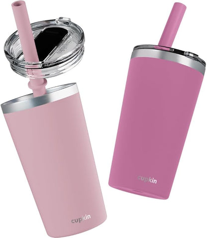 CUPKIN Toddler Tumblers, The Original 12 oz Stackable Stainless Steel Cups by CUPKIN
