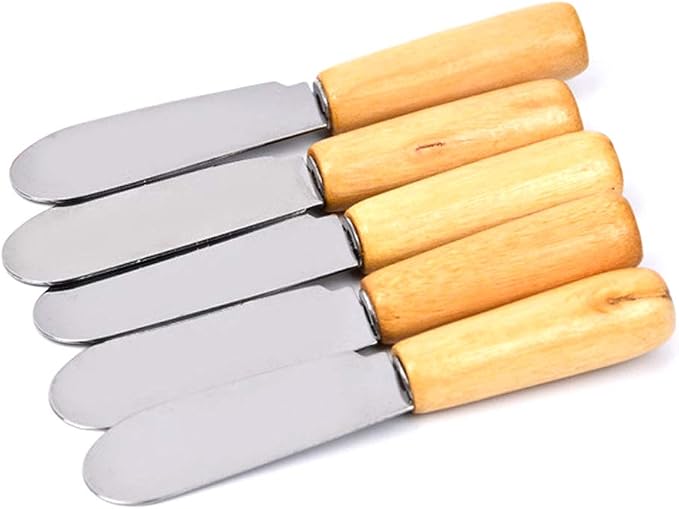 ACKLLR 5 Pack Stainless Steel Straight Edge Wide Butter Spreader - Image 3