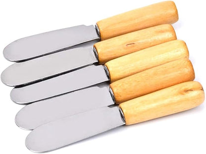 ACKLLR 5 Pack Stainless Steel Straight Edge Wide Butter Spreader - Image 3
