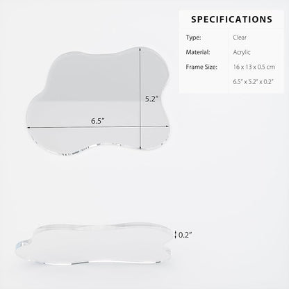 Acrylic 2Pcs/Set Coaster for Desk, Bar Drink Coaster, Cloud Shape Coffee Cup - Image 7