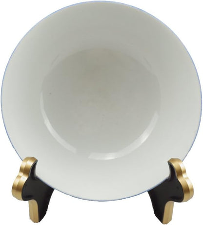 Artliving Display Stand Easel Bowl Stand for Display Large Deep Bowls, Platters and Deep Dishes Black Gold