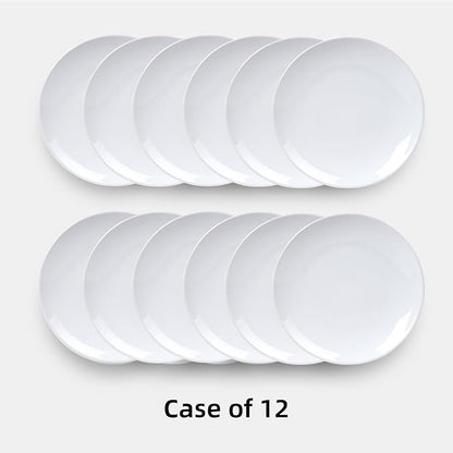 Stoneware Coupe Commercial Grade Dinnerware, Bright White, Plate 12.25", Case of 12