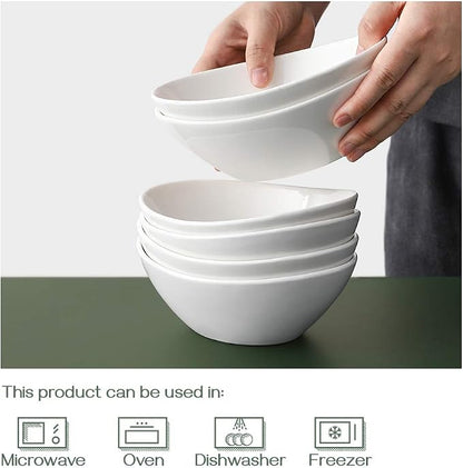 DOWAN 7" Small Serving Bowls Set of 6, 15 OZ Oval Serving Dishes - Image 5