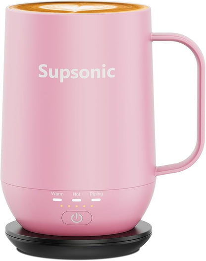 Supsonic - 16oz Self Heating Coffee Mug, Smart Heated Coffee Mug Faster by Supsonic