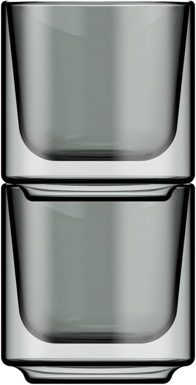 Terra Kaffe Fog Picco Espresso Glasses - 3 oz by TerraKaffe
