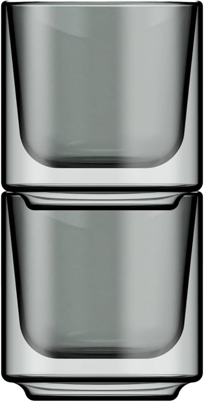 Terra Kaffe Fog Picco Espresso Glasses - 3 oz by TerraKaffe