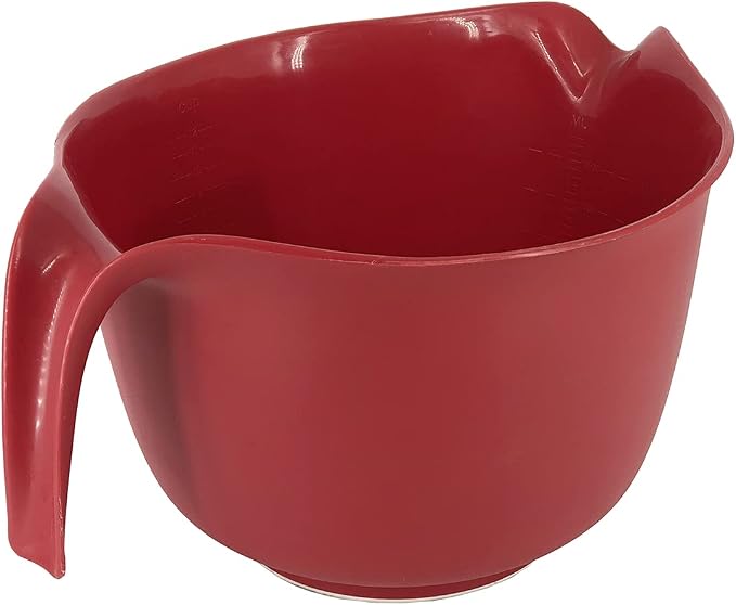 Glad Mixing Bowl with Handle – 3 Quart | Heavy Duty Plastic with Pour Spout and - Image 5