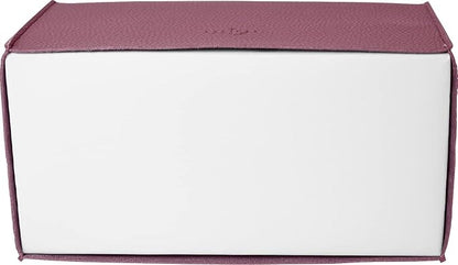 Carrotez Tissue Box Cover, [Refined] Modern PU Leather Rectangular Tissue Box Holder - Decorative Holder/Organizer for Bathroom Vanity Countertop, Night Stands, Office Desk 9.5"X5"X5" - Dry Rose