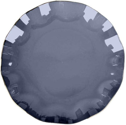 Efavormart 10 Pack | Navy Blue 6" Round Plastic Dessert Salad Plates, - Image 6
