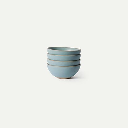 MORA Small Bowls Set of 4, 16oz Ceramic Pottery Dessert Bowls - Microwave, Oven and Dishwasher Safe - Iris