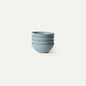 MORA Small Bowls Set of 4, 16oz Ceramic Pottery Dessert Bowls - Microwave, Oven and Dishwasher Safe - Iris