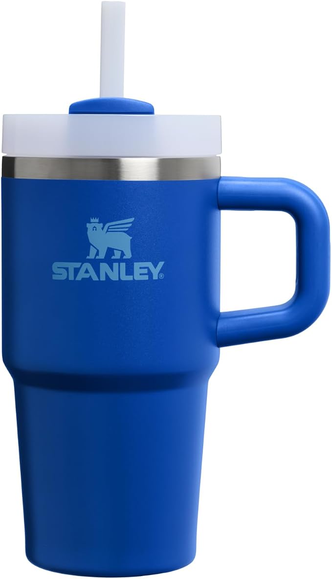 STANLEY Quencher H2.0 Flow State Tumbler, 20 oz, Cobalt | Handle and Straw | by Unknown