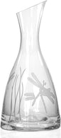 Rolf Glass Dragonfly 37.25oz Wine Carafe | Lead-Free Diamond-Engraved Glassware | Elegant Wine Decanter For Any Occasion