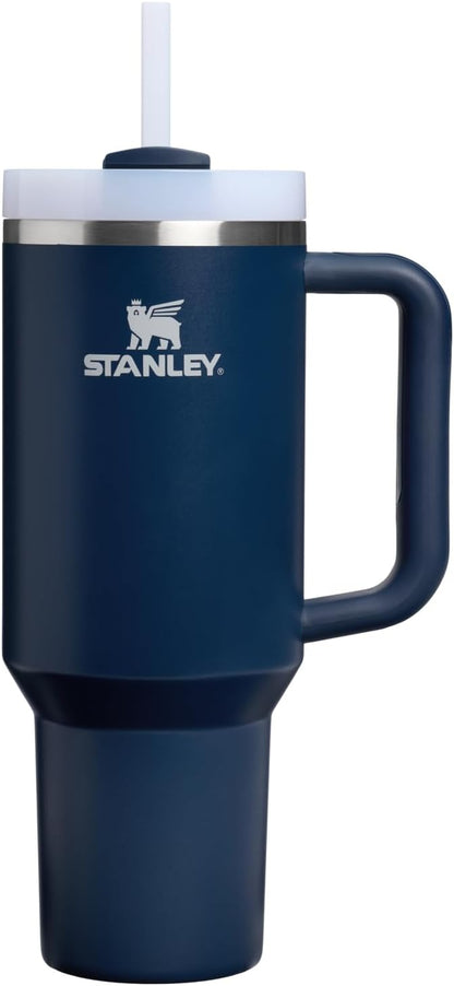 STANLEY Quencher H2.0 Flow State Tumbler, 40 oz, Dark Navy | Handle and Straw | by Unknown