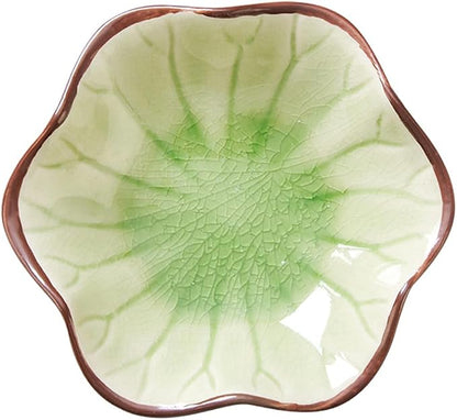 JAMEND CLXP Ice Cracking Leaf Jewelry Dish, Decorative Ring Holder Small by JAMEND+CLXP