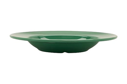G.E.T. B-1611-FG-EC Melamine Pasta Bowl with Wide Rim, 16 Ounce, Forest Green (Set of 4)