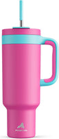 POWCAN 50 oz Tumbler with Handle, 2-in-1 Straw and Sip Lid, Dishwasher Safe by POWCAN