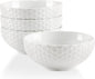Buyajuju Cereal Soup Bowls, 20 Ounce White Bowls Set Porcelain Bowls by Buyajuju