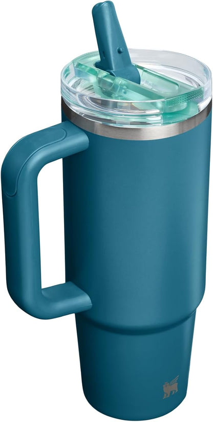 STANLEY Quencher ProTour Flipstraw Tumbler, 30 oz, Coastal Teal | Built-In - Image 3
