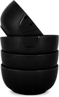 Elanze Designs Bistro Glossy Ceramic 7 inch Dinnerware Bowls Set of 4 by ElanzeDesigns
