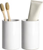 Gaolinci 2 Pcs Simple Solid Color Ceramic Mouthwash Cups, Bathroom Brushing Cup by Gaolinci