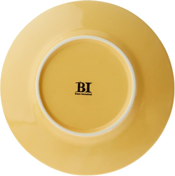 Boston International Embossed Stoneware Plate, 8-Inch Diameter - Image 3