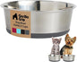 GORILLA GRIP Dog Bowl, Holds 2 Cups, Food Grade 304 Stainless Steel Food and by Unknown