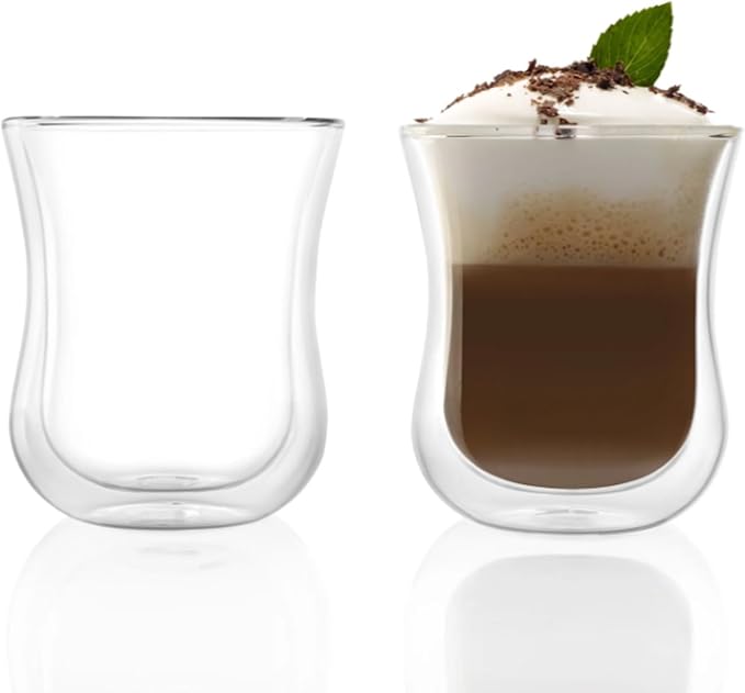 Stölzle Lausitz Set of 2 Coffee 'N More Espresso Cups. Coffee Cups, Double by St%C3%B6lzle%C2%A0Lausitz
