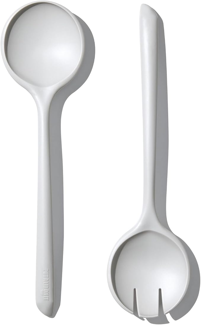Salad Servers - Spoon and Fork Serving Set, Certified Recycled Food-Safe Plastic by Unknown