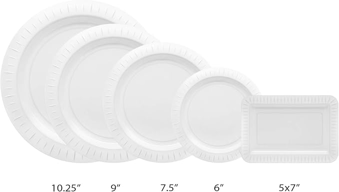 Party Essentials Elegance Quality Hard Plastic 6-Inch Round Party/Dessert Plates - Image 3