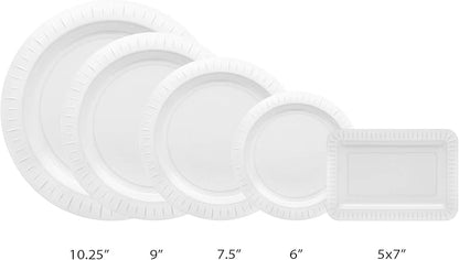 Party Essentials Elegance Quality Hard Plastic 6-Inch Round Party/Dessert Plates - Image 3