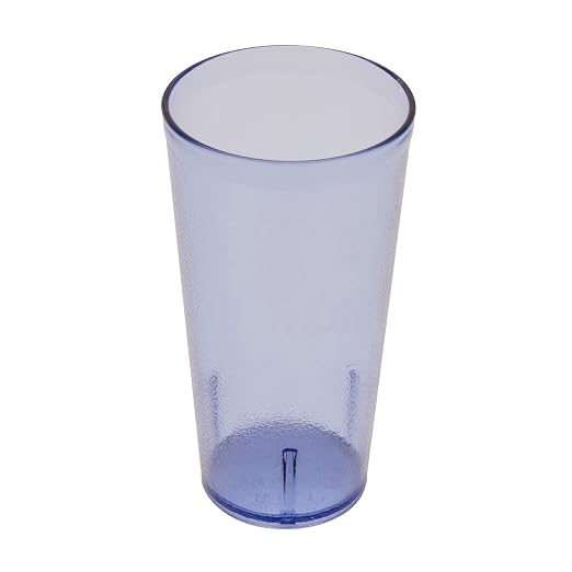 G.E.T. 6620-1-BL Heavy-Duty Plastic Restaurant Tumblers, 20 Ounce, Shatterproof by GET