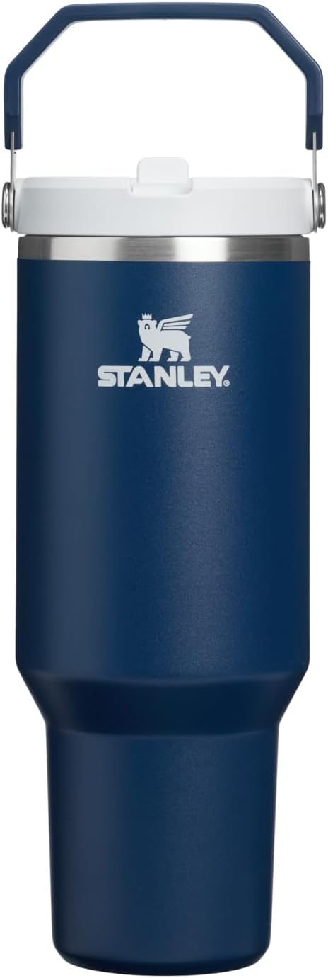 STANLEY IceFlow 2.0 Flip Straw Tumbler, 40 oz, Dark Navy | Easy Carry Handle | by Unknown