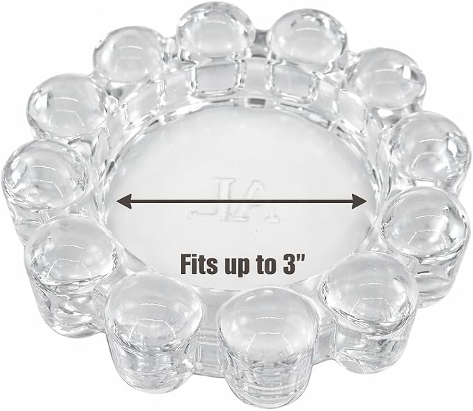 Home Collection Original Clear Glass Small Bubble Candle Dish | Votive and - Image 4