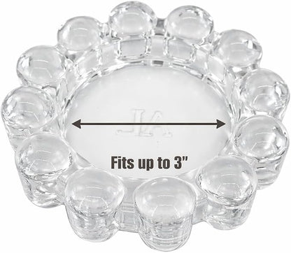 Home Collection Original Clear Glass Small Bubble Candle Dish | Votive and - Image 4