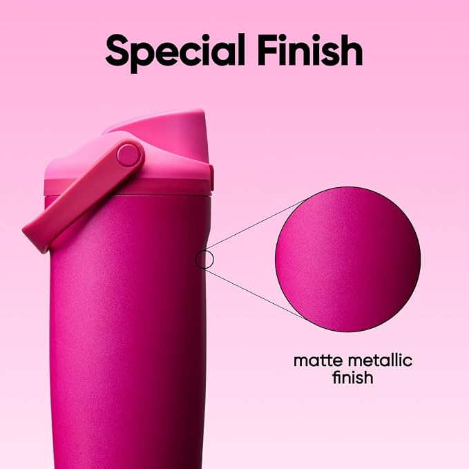 Owala FreeSip Sway Stainless Steel Water Bottle 30 oz Read My Lips - Image 7