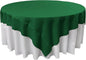 LA Linen Polyester Poplin Washable Square Tablecloth, Stain and Wrinkle Resistant Table Cover 72x72, Fabric Table Cloth for Dinning, Kitchen, Party, Holiday 72 by 72-Inch, Emerald Green