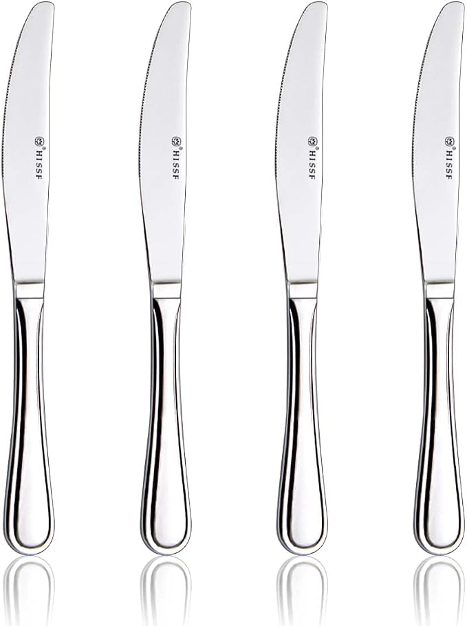 Dinner knife 4 Pieces Stainless Steel Butter Knife Set by HISSF