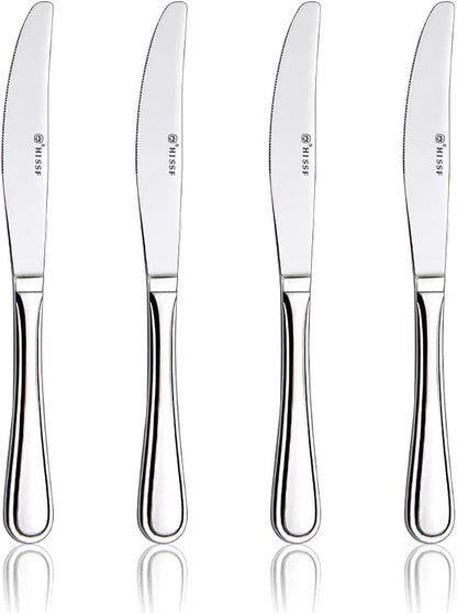 Dinner knife 4 Pieces Stainless Steel Butter Knife Set by HISSF