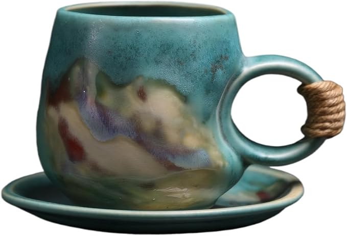 Little handmade ceramic pottery tea cup by Unknown