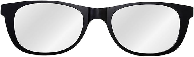Oversized Classic Matte Black Sunglasses Shaped Modern Wall Mirror 46 in x 13 in