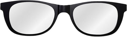 Oversized Classic Matte Black Sunglasses Shaped Modern Wall Mirror 46 in x 13 in