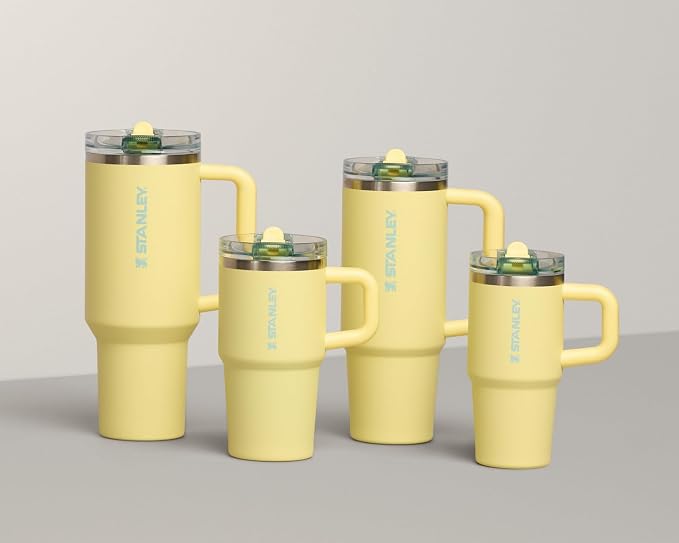STANLEY Quencher ProTour Flipstraw Tumbler, 14 oz, Pomelo | Built-In Straw & - Image 4