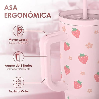 SANDJEST Strawberry Tumbler - Image 3